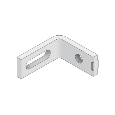 MODULAR SOLUTIONS CONVEYOR PART&lt;BR&gt;GUARD UNIT FIXING ANGLE 19 AR WITH OUT HARDWARE